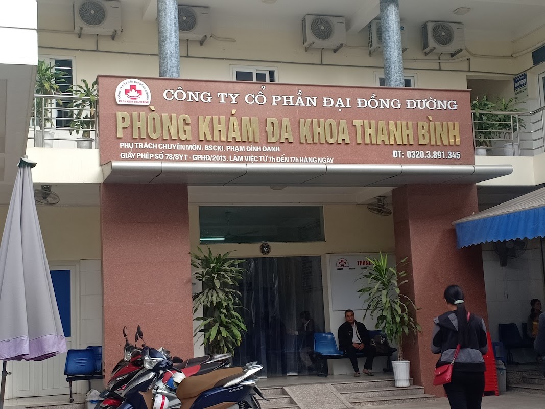Phòng Khám Đa Khoa Thanh Bình, TP Hải phòng. Số 22 phố Đào Tấn- P.lê thanh nghị-TP.Hải phòng