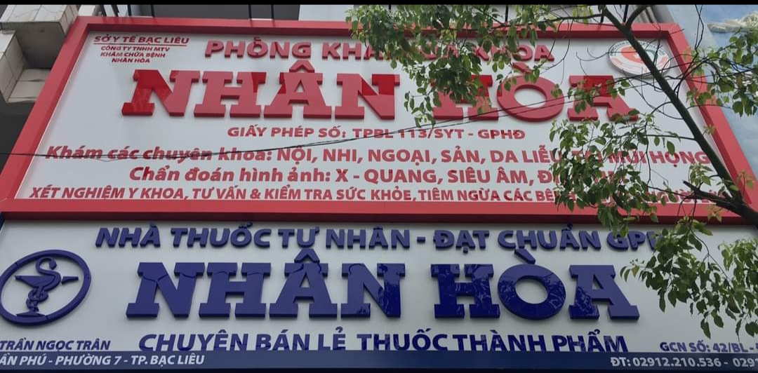 Phòng Khám Đa Khoa Nhân Hoà Bạc Liêu