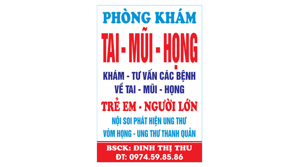 Phòng khám Tai-Mũi-Họng- BS.THU