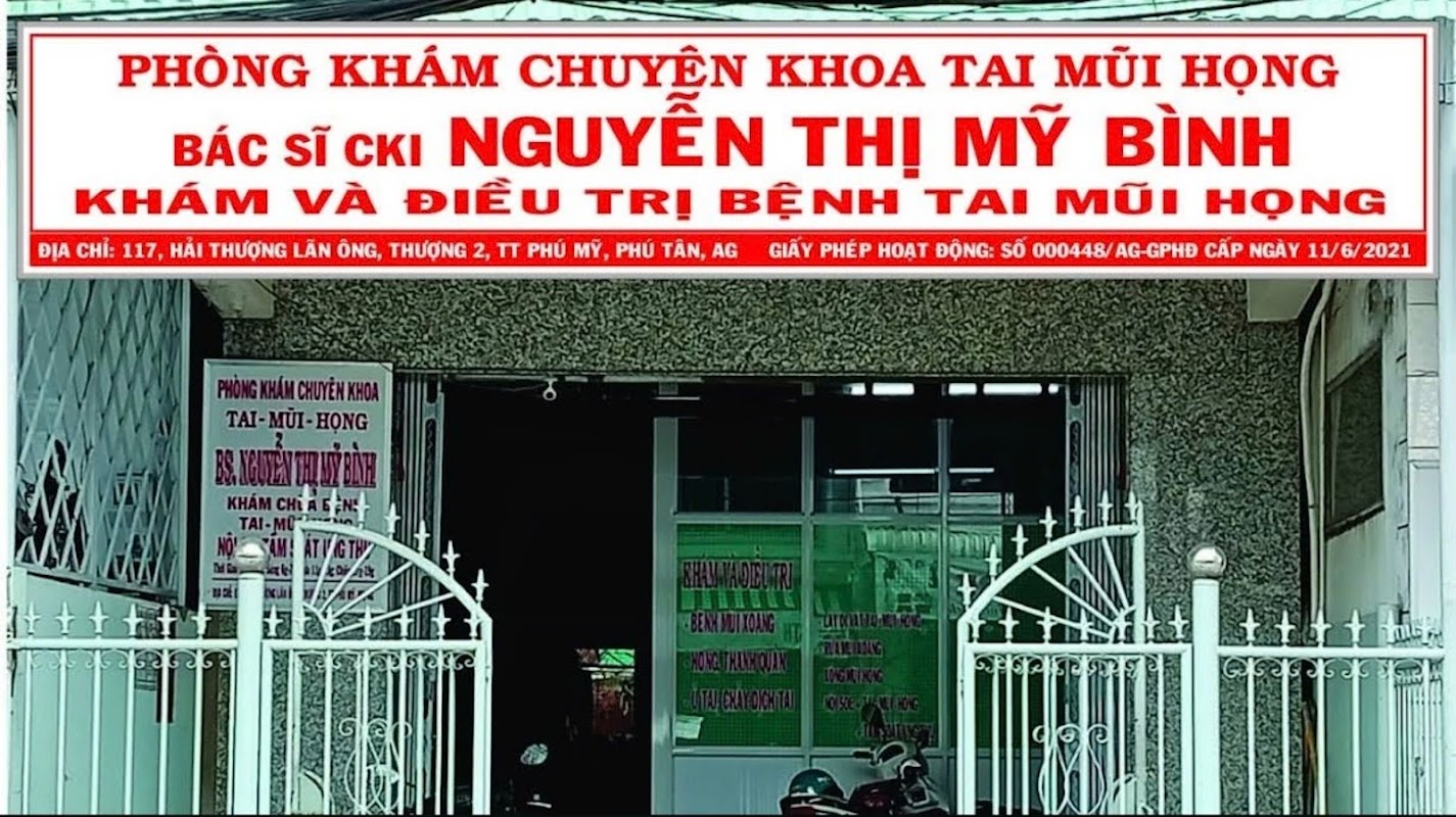 Phòng khám Tai Mũi Họng – BS Mỹ Bình