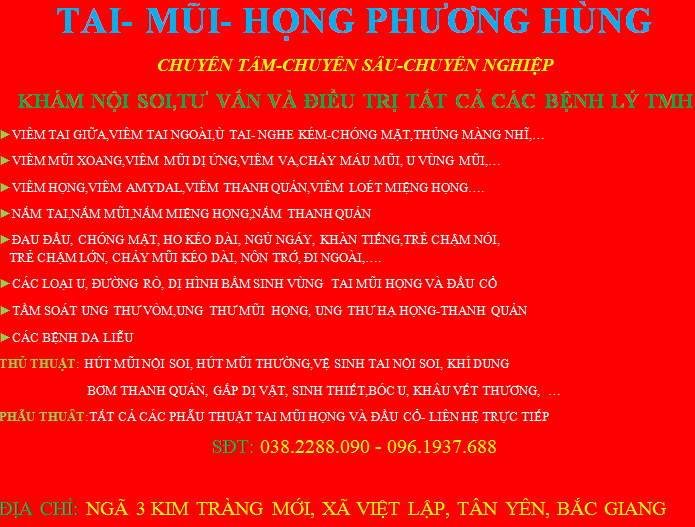 Phòng Khám Tai Mũi Họng – Phương Hùng