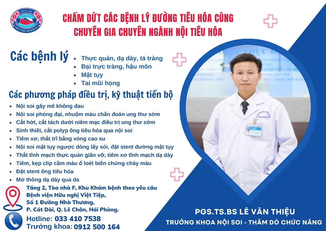 Phòng Khám Chuyên Khoa Nội tiêu hoá PGS.TS Lê Văn Thiệu