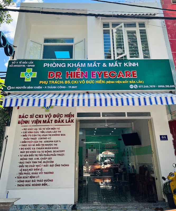 PHÒNG KHÁM MẮT & MẮT KÍNH BMT BS.CKI VÕ ĐỨC HIỀN