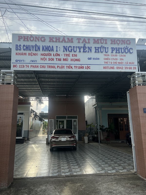 PHÒNG KHÁM TAI-MŨI-HỌNG.BS CHUYÊN KHOA I . (Nguyễn Hữu Phước)
