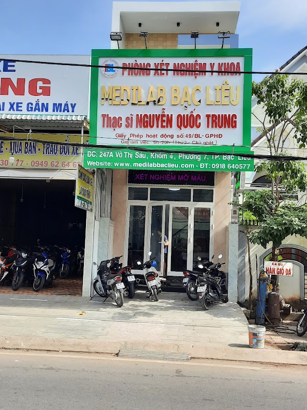 PHÒNG XÉT NGHIỆM Y KHOA TƯ NHÂN MEDILAB BẠC LIÊU