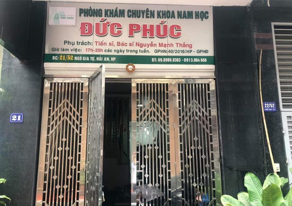 Phòng Khám Nam khoa Đức Phúc – Ts.Bs Nguyễn Mạnh Thắng