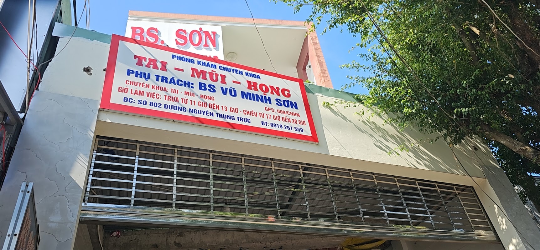 Phòng khám Tai – Mũi – Họng bác sĩ Sơn