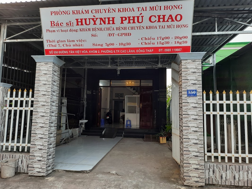 Phòng khám Tai Mũi Họng – Bs CKI Huỳnh Phú Chao