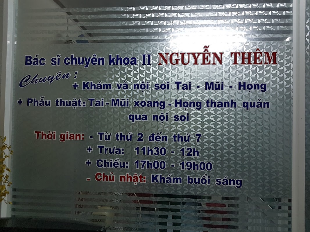 Phòng Khám Tai Mũi Họng – Bs Nguyễn Thêm