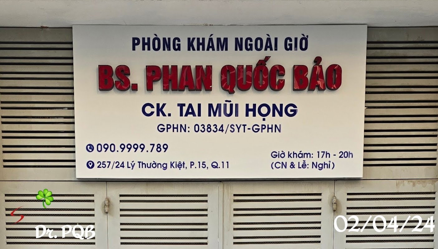 Phòng khám Tai Mũi Họng – BS. PHAN QUỐC BẢO