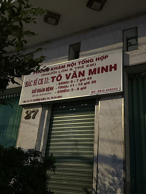 Phòng Khám Nội Tổng Hợp – Bs Ck2 Tô Văn Minh