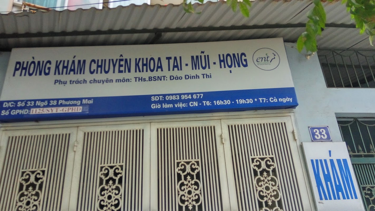 Phòng Khám Tai Mũi Họng Bs Đào Đình Thi