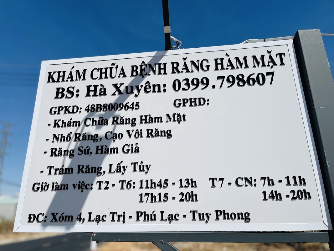 Phòng khám chuyên khoa Răng Hàm Mặt Hà Xuyên