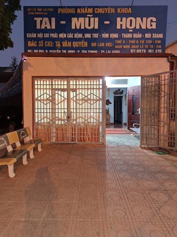 Phòng khám Tai Mũi Họng BSCKI Tạ Văn Quyền