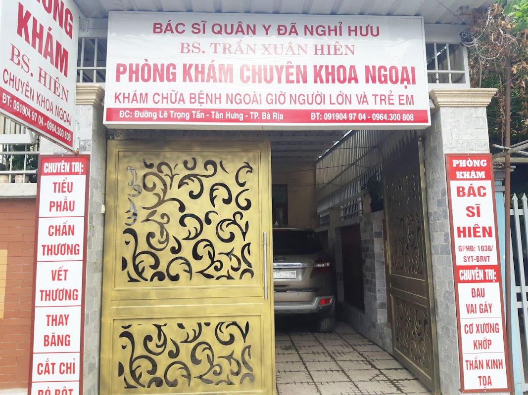 Phòng Khám Chuyên Khoa Ngoại – BS. Trần Xuân Hiên – khám người lớn và trẻ em uy tín giỏi tại Bà Rịa – Vũng Tàu