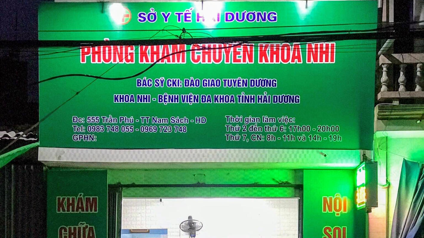 Phòng khám chuyên khoa Nhi- Bs Tuyên Dương