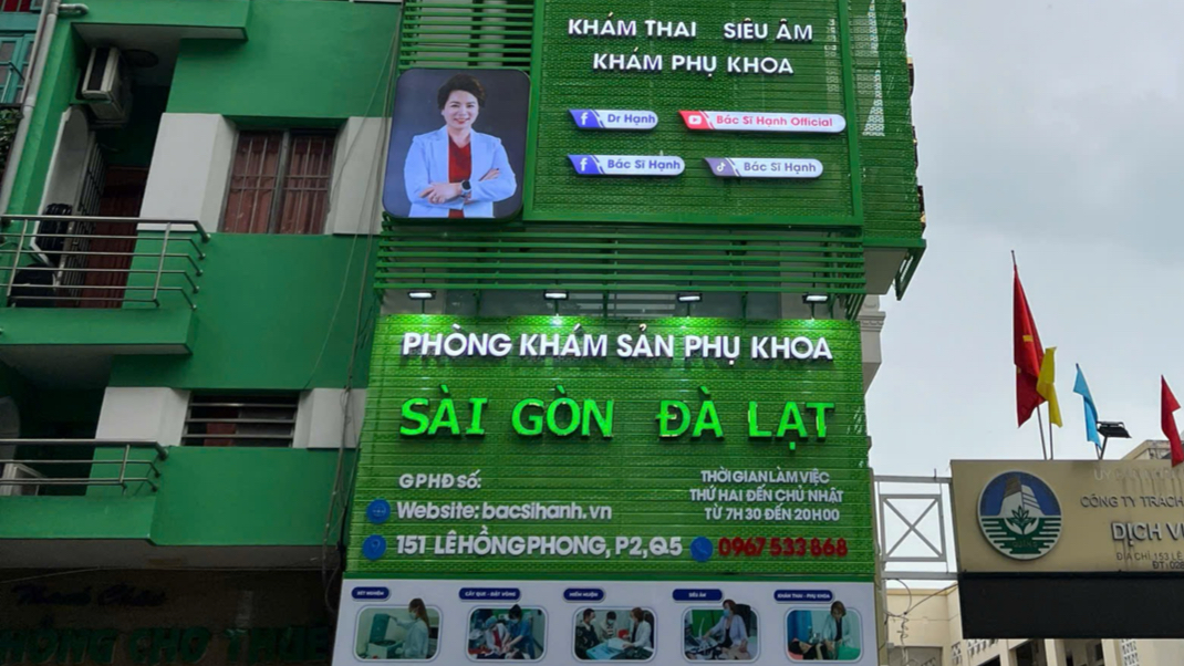 Phòng Khám Sản Phụ Khoa Sài Gòn Đà Lạt chi nhánh Quận 5, Quận 10, TP Hồ Chí Minh