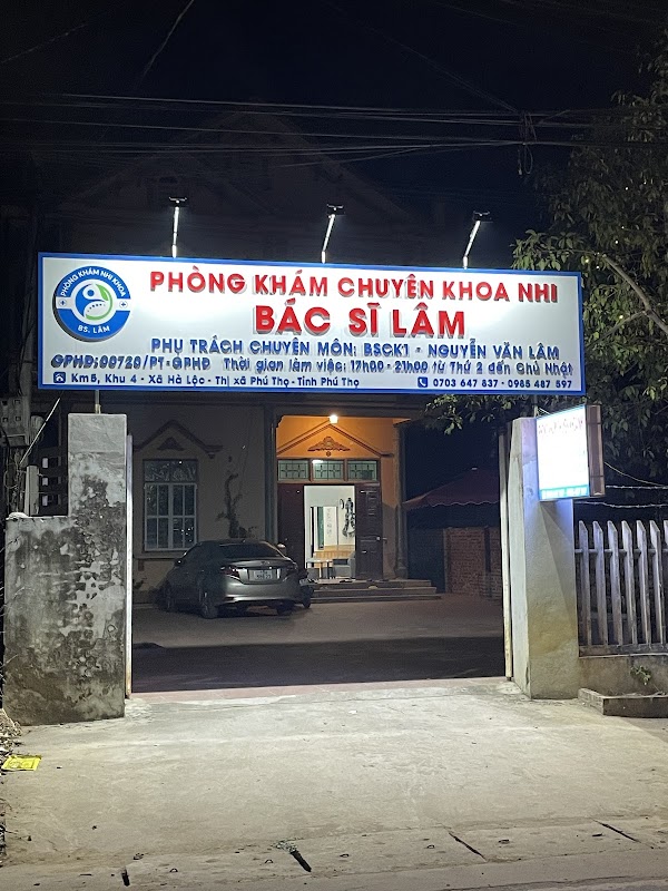 Phòng Khám Nhi-Ns Tai mũi họng Bs Lâm